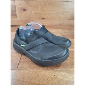 OOFOS Mens Black OOmg Low Mesh Slip On Recovery Shoe SIZE 9 EU 42